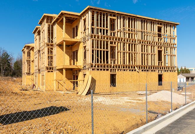 a long-lasting temporary fence helping to keep construction zones safe in Manhasset Hills